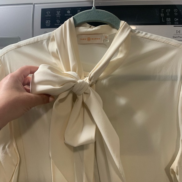 Silk Blouse Tie Neck blouse - TORY BURCH - Picture 5 of 6